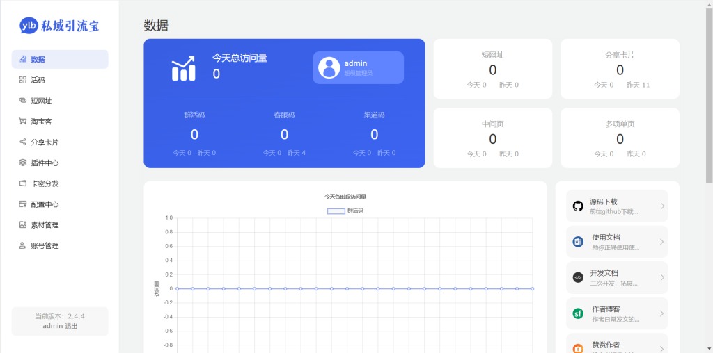 图片[1]-2025最新版功能强大的私域引流PHP源码+活码+短链+分享卡+多用户