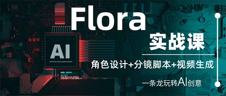 (14225期)Flora实战课:角色设计+分镜脚本+视频生成,一条龙玩转AI创意-D先生轻创